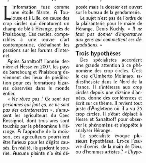 Article de presse